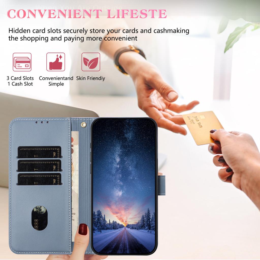 For Xiaomi Redmi 15 4G (EU) (171mm) Case Bowknot Decor Wallet Leather Phone Cover with Wrist Strap