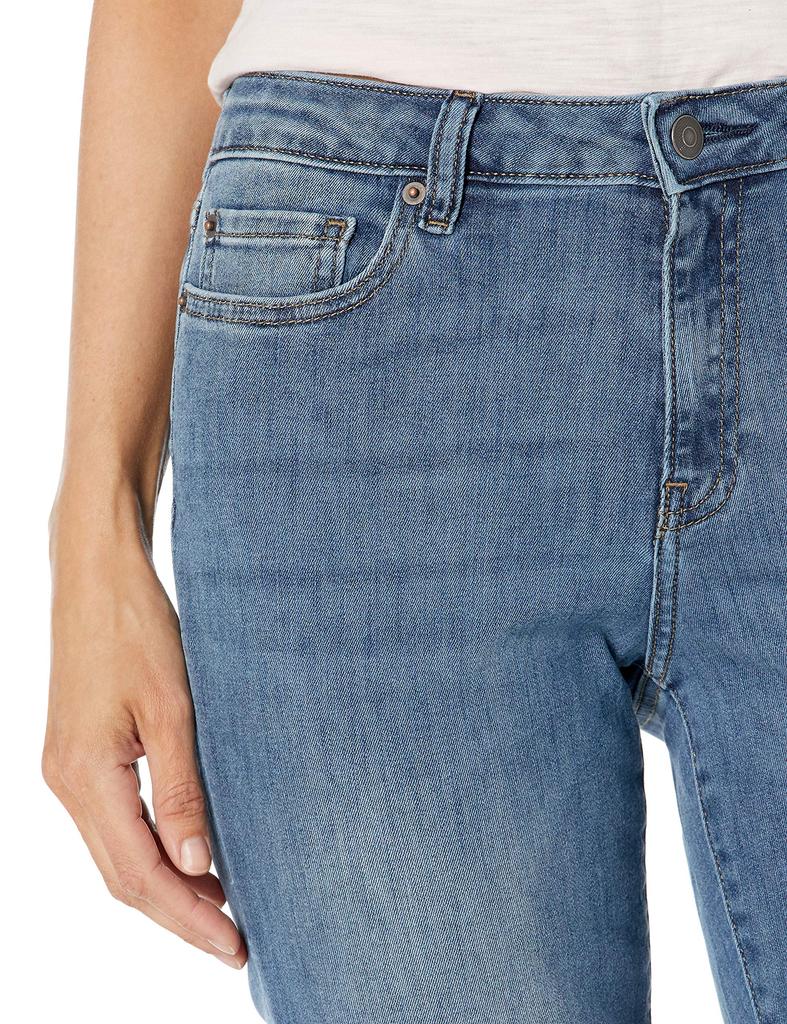 Amazon Essentials Slim Straight Mittlere Größe 2XL Damen Jeans mit mittlerer Leibhöhe, Waschung,