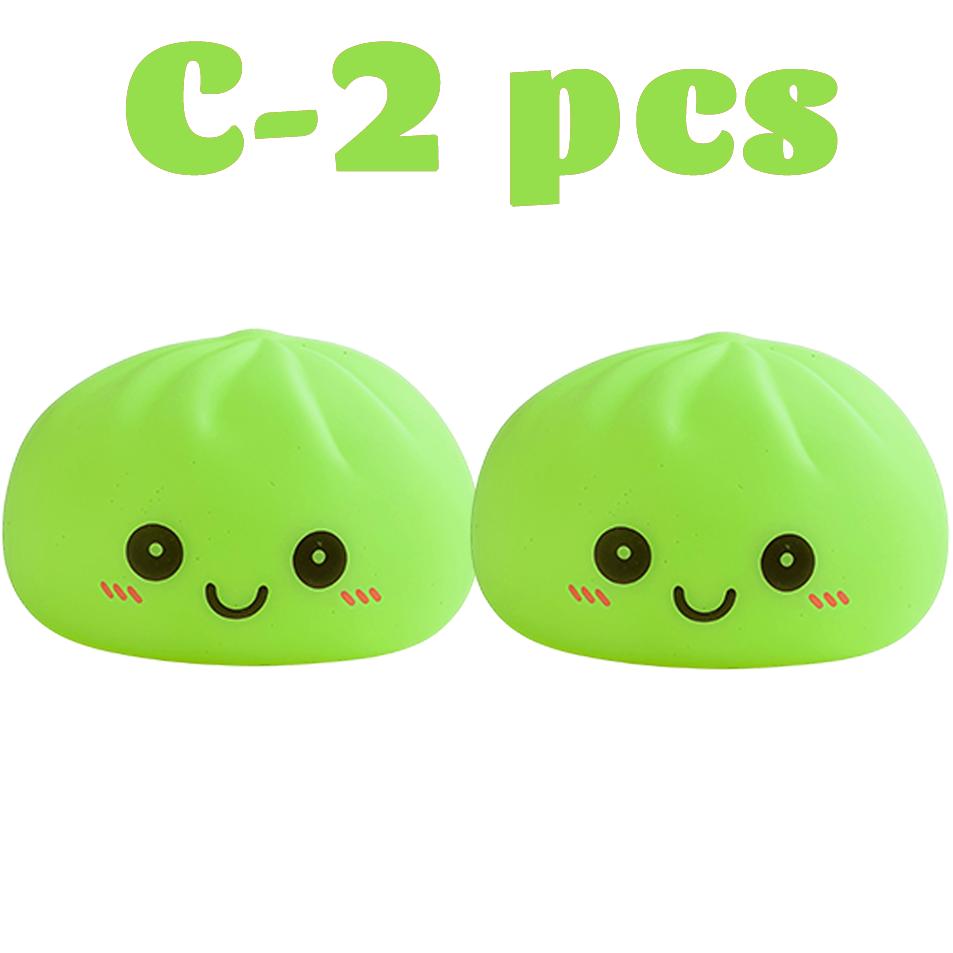 2027 Simulation Dumpling Squishy Night Light Soft Lightup Bubble Spitting Bun Birthday Gift Colorful Dumping Toy Squishy Gifts