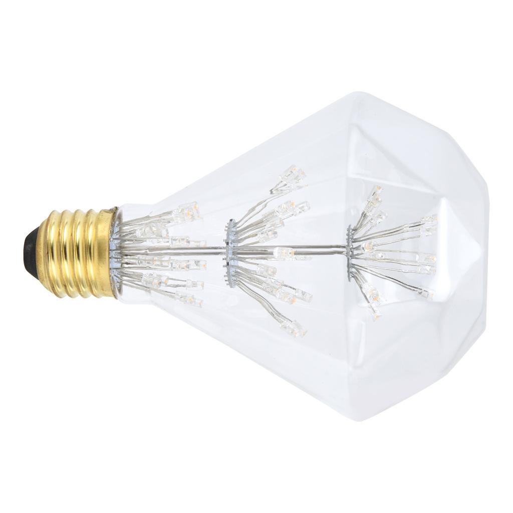 Vintage Glass LED Light Bulb 3W E27 Antique Festive Decorative Round Bulb 85‑265V Warm Light