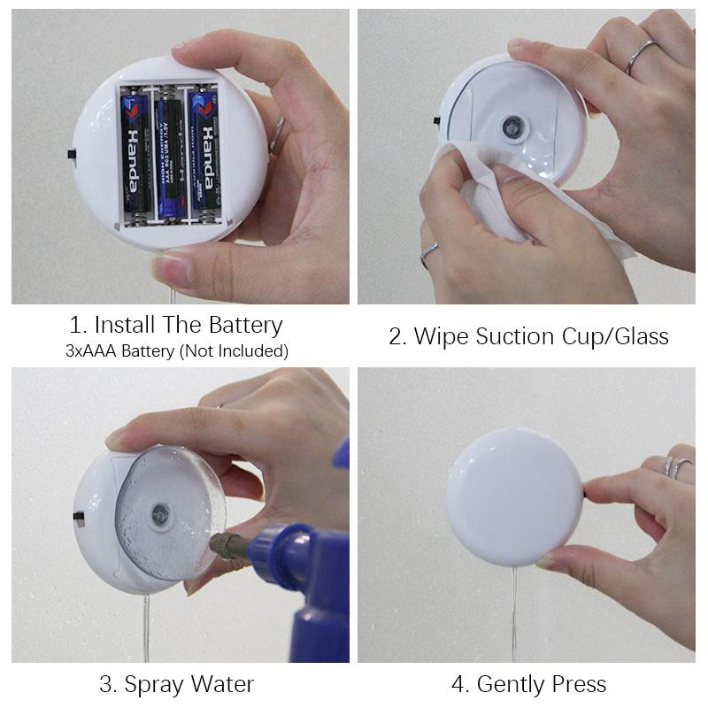 Christmas Decoration Lights, LED Christmas Window Lamp with Suction Cup, Battery Operated Hanging Window Light with Suction Cup