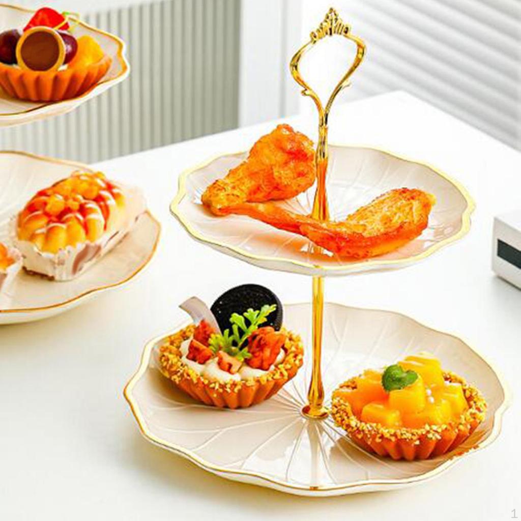 Cupcake-Ständer, Kekstablett, Dessert-, Obst-, Süßigkeiten-Display-Teller, eleganter Kuchen für