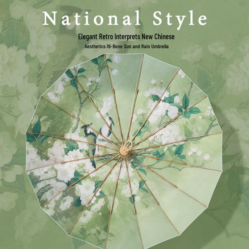 Meidu 16-Rib Three-Fold UV Protection Travel Umbrella