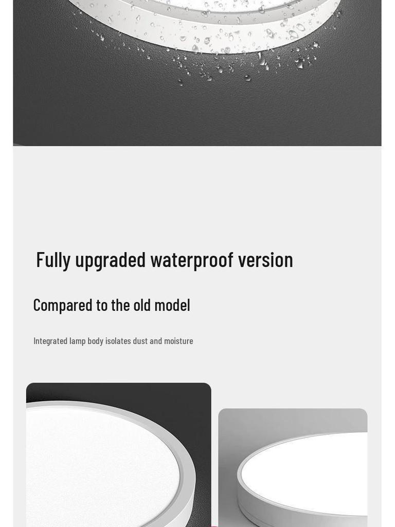 Waterproof LED Ceiling Light for Kitchen, Bathroom, and Outdoor Areas