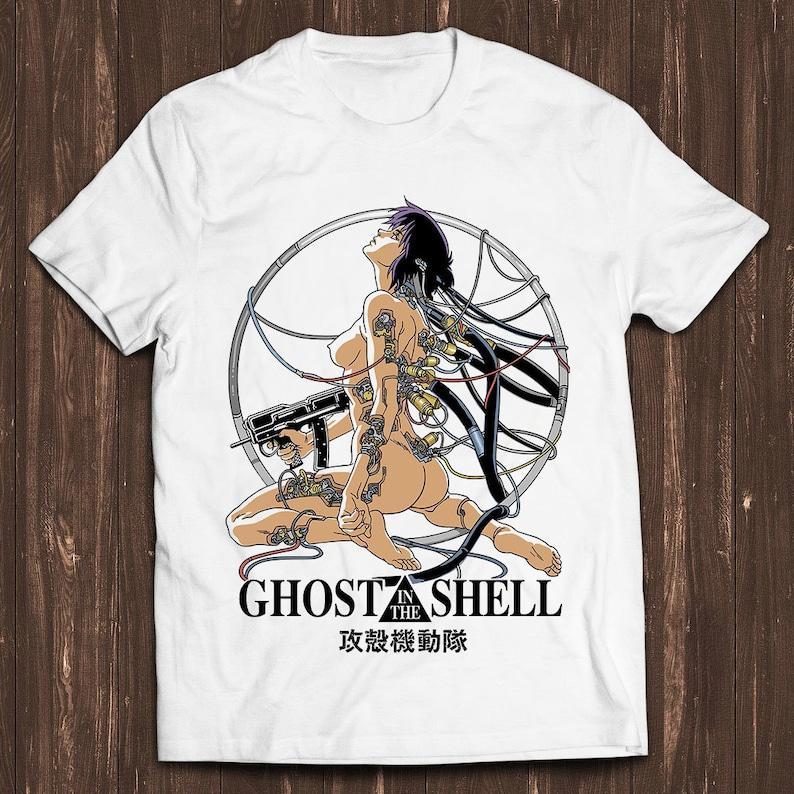 

Ghost in The Shell Japanese Manga Anime Retro Gamer Cult Meme Movie Clothes Music Cool Gift Tee T Shirt 5XL різнокольоровий
