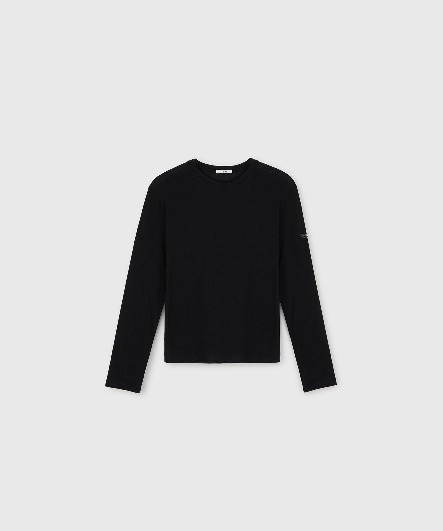 Taire Clear Jersey Long Sleeve Top Black 1