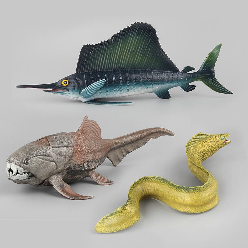 Arabian Pike Eel Kids Marine Animal Toy Set With Realistic Plastic Models For Educational Play