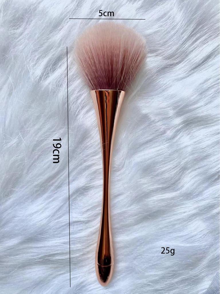 Golden Small Waist Extra Large Powder Blush Brush with Soft Dai Bristles