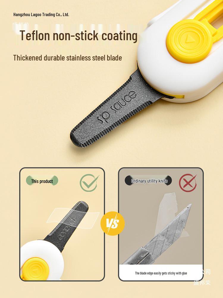 Japan Magnetic Unboxing Knife - Anti-Stick, Portable Utility Knife for Express Parcels & Cardboard Boxes