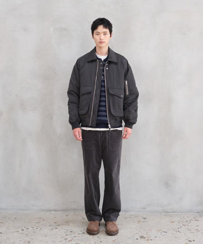 HORLISUN Airborne Nylon Padding Jacket Charcoal