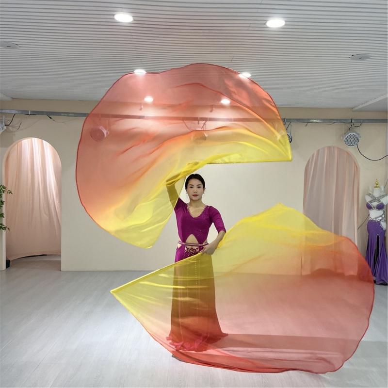 2Pcs Semicircle Praise Church Flags Praise Dance Worship Flags with Scalable Rod for Worship Dance Practice Performances