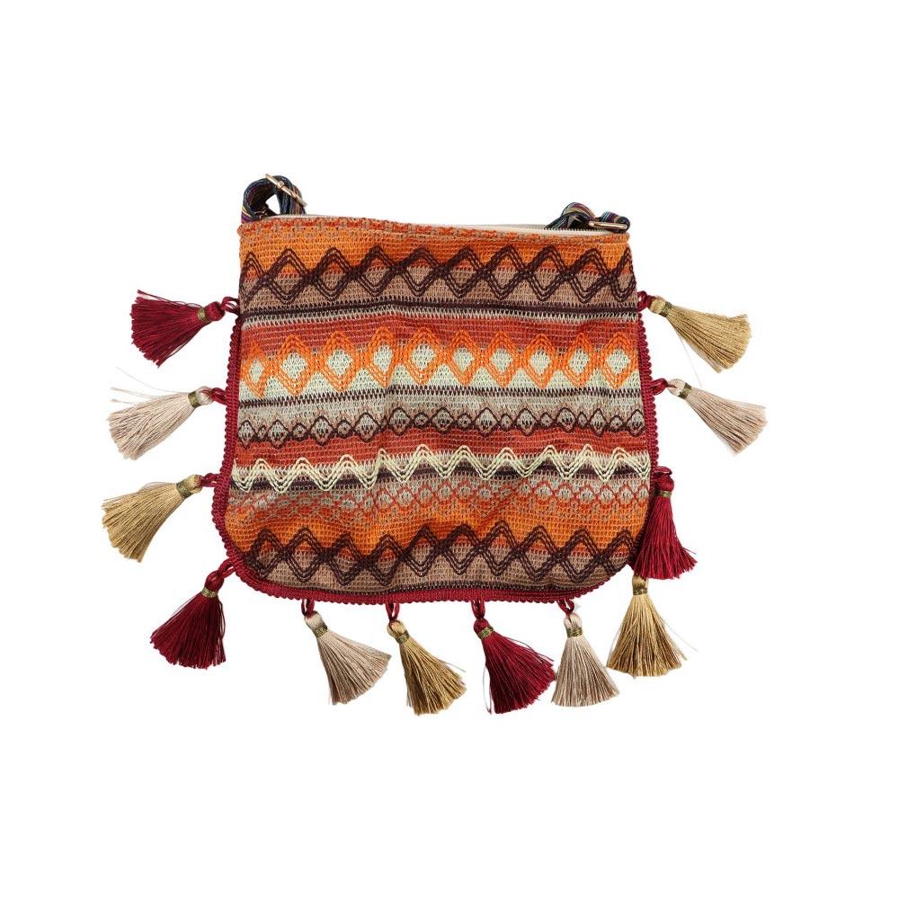 Большая вместительная сумка через плечо с бахромой и кисточками, сумка через плечо в этническом стиле для женщин