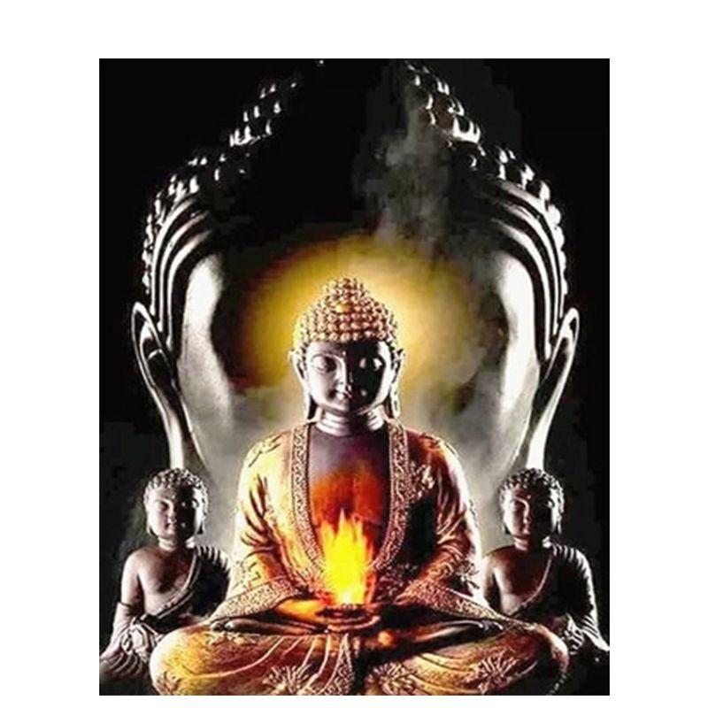 Diamant Malerei Buddhismus Strass Kunst 5D Diy Diamant Stickerei Religiöse Figuren Volle Runde Mosaik Hause Dezember