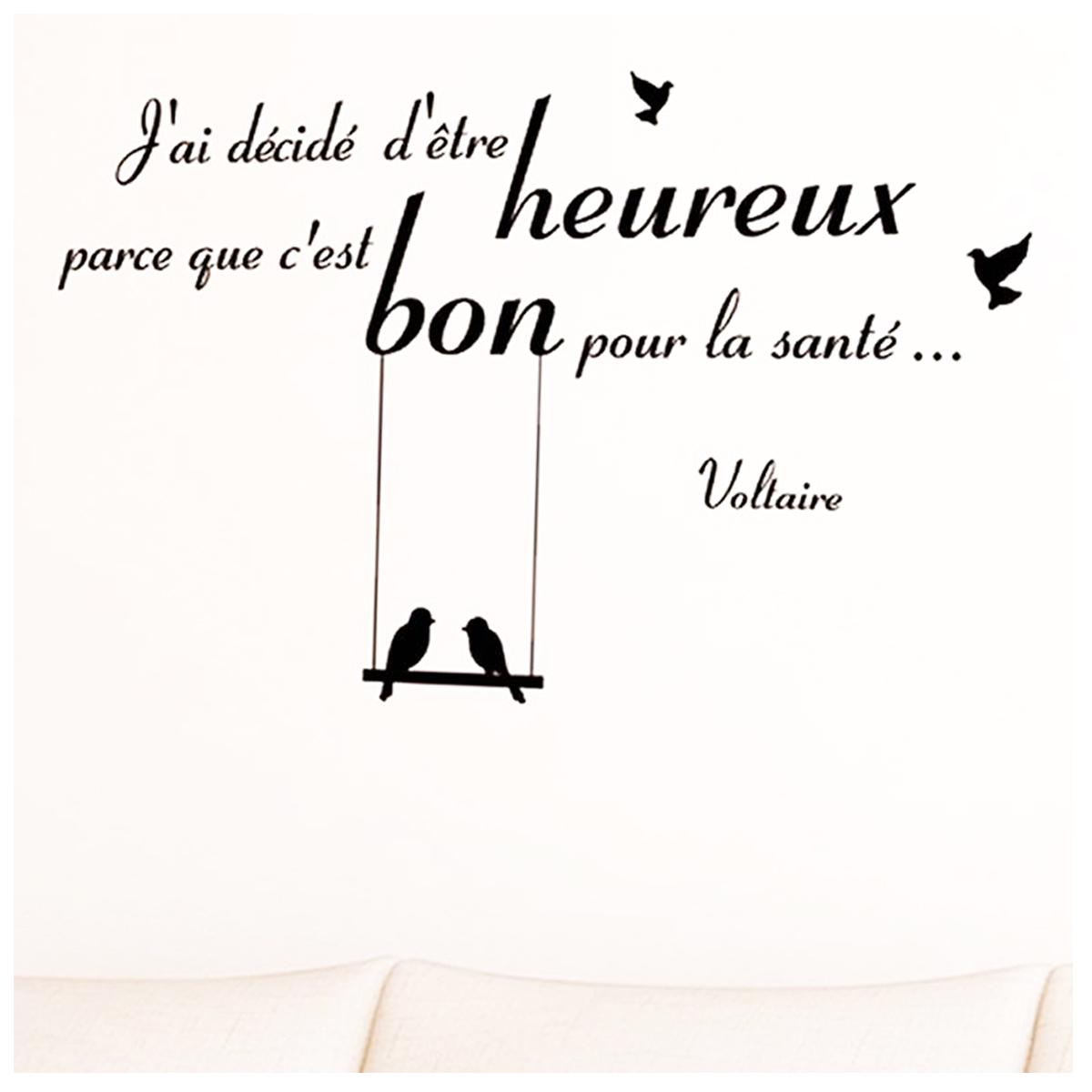 

Les Trésors De Lily [Q2427] - Лист наклеек «Цитаты» («Я решил быть счастливым, потому что это полезно для здоровья - Вольтер») - 50x70 см.