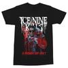 Crew Neck T - Shirt with Ice Nine Kills X Terrifier Art The Clown Drip Creative - Inspired Graphic Featuring Metal Art for Fans