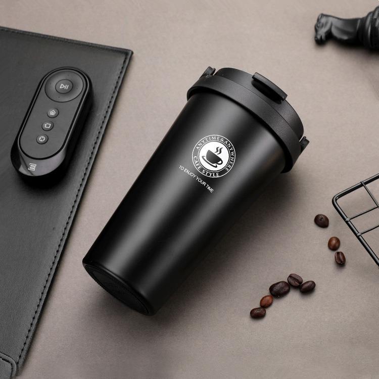 16Oz InsulatedCoffeeCupCoffeeThermosFlask with Leak Proof Lid AndHandle 304 Material Double Wall Insulation and Leak ProofDesign