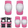 Kids Adults Knee and Elbow Pads with Wrist Guards Protective Gear Set Skateboard Protective Gear 6pcs Set