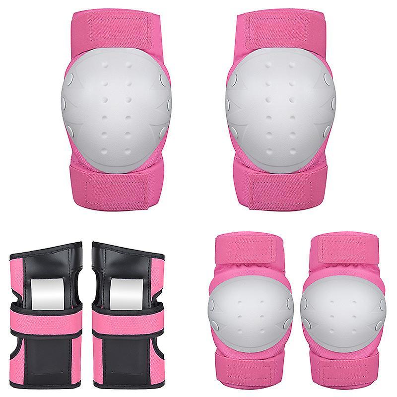 Kids Adults Knee and Elbow Pads with Wrist Guards Protective Gear Set Skateboard Protective Gear 6pcs Set