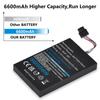 6600mAh Wii U Gamepad Battery Replacement Rechargeable Battery Pack for Nintendo Wii U Controller WUP-010 WUP-012