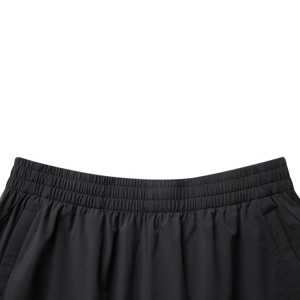 Li-Ning Comfortable Sports Simple Versatile Color-Block Mid-Waist Five-Point Casual Shorts Men Shorts Black AKSV427-1