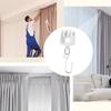 20Lots Curtain Track Rollers Ceiling Pulley Gliders Quiet Hook Curtains Wheel Rail Rollers Mount Sliding Pulleys Rails