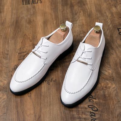 Mode High-End Marke Herren Leder Freizeitschuhe Interview Konferenz Business Anzugschuhe Schlichte Schnürschuhe Herren Bräutigams Hochzeitsschuhe