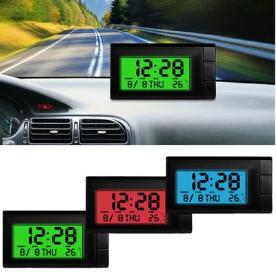 Ceas electronic auto Afișaj LCD Calendar digital automat 2 în 1 Indicator electronic de temperatură pentru accesorii auto pentru piese de vehicule