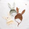 Baby Bunny Ear Hat: Nordic Tie-Up Spring/Summer Fetal Cap with Ear Protection.