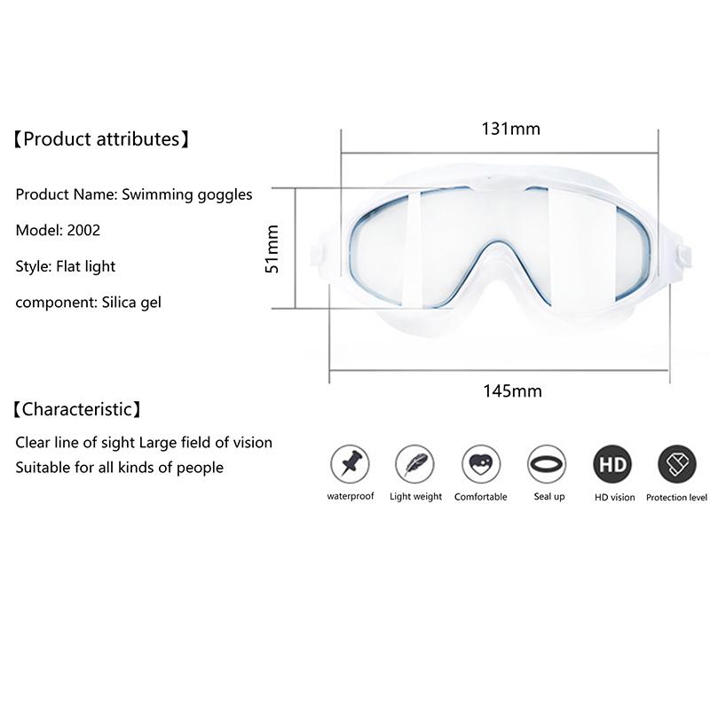 MAXJULI UV Swim Goggles Electroplating Anti Fog Adjustable for Men Women Waterproof Swimming Diving 2002