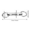 10PCS Column Fishing Ring Swivel 360 Degree Rotation Fishing Swivels  Saltwater Fishing
