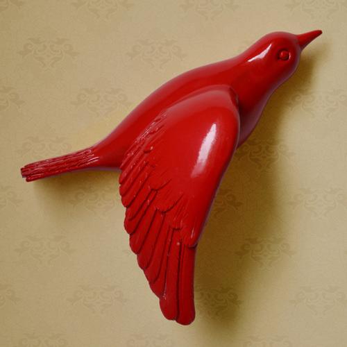 Creative Resin Little bird Wall decoration 3D Home decor wall hangings Decorative accessories Modern crafts Background wall