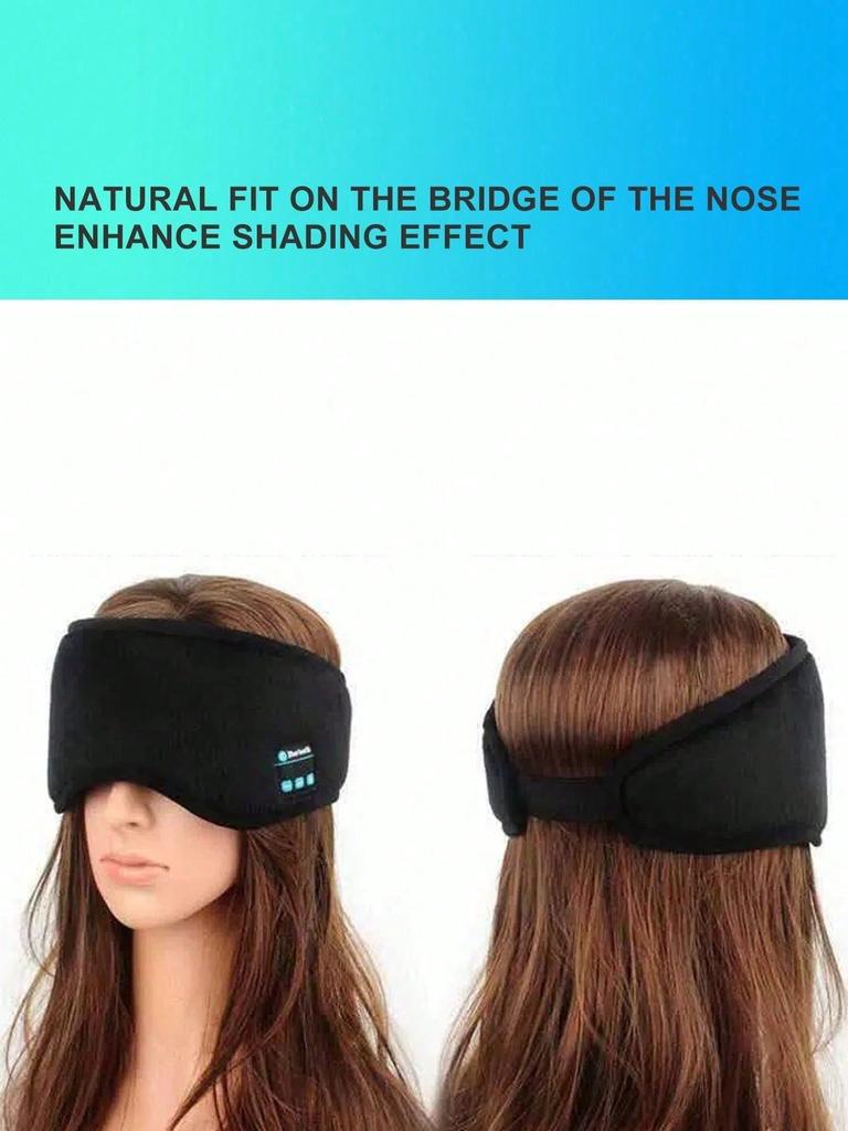 Wireless 5.3 Sleep Headphones: Wireless Music Eye Mask For Travel And Sleep - Battery Powered, Breathable, And Light Blocking