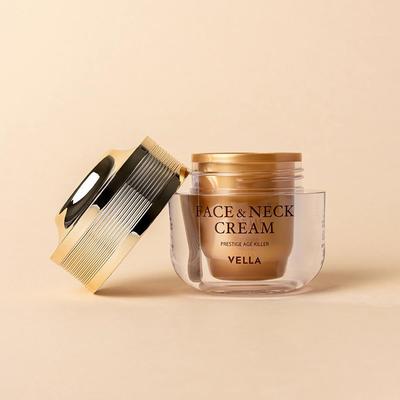 VELLA Κρέμα Προσώπου & Λαιμού Prestige Age Killer 50ml, Αντιγηραντική, Κατά των ρυτίδων, Ενυδατική, Κορεατικά Καλλυντικά, Kbeauty, δείγμα