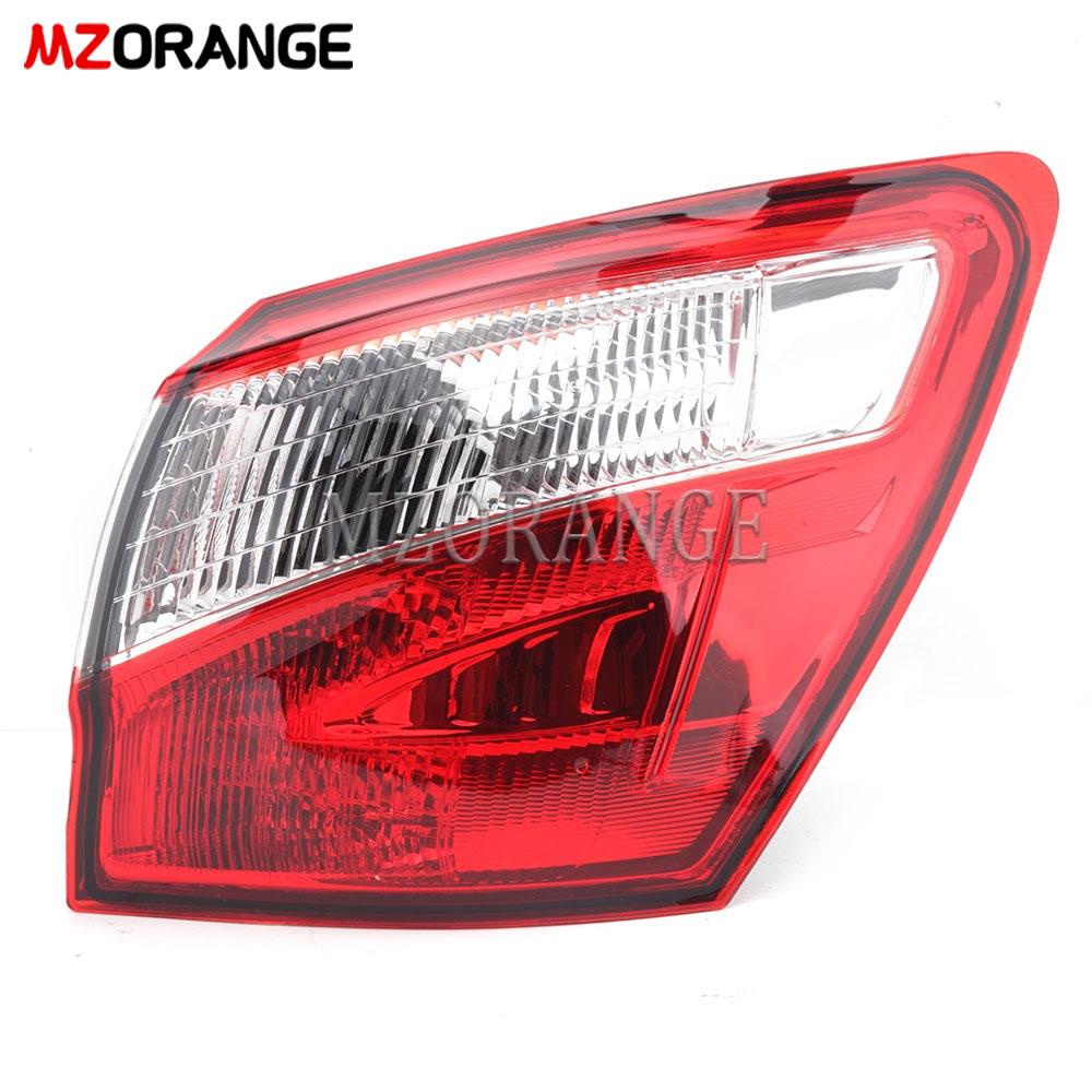 Auto Äußere Hinten Schwanz Licht Für Nissan Qashqai 2008-2015 EU Version Bremse Nebel Lampe Zubehör Auto Warnung Lauflicht