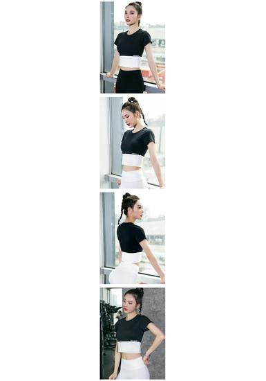 Damen Schnelltrocknendes Colorblock Sport-T-Shirt - Sommertrend 2026 für Fitnessstudio, Laufen & Yoga