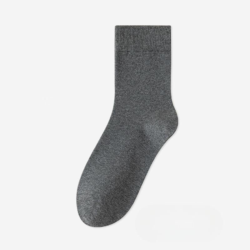 Antibacterial Socks - Men's Mid-calf Pure Cotton Odor-resistant and Sweat-absorbing Long Socks