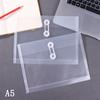 2Pcs A4/A5/A6 Size File Folder Organizer PP Waterproof Transparent Document Bag For School Office Supplies Stationery