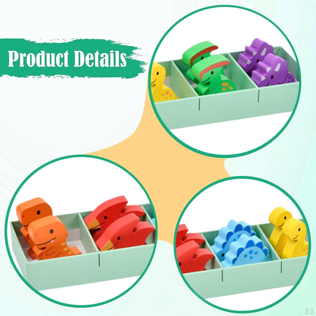 Farbzuordnungsspiel Sensorische Entwicklung Geburtstagsfeier Zubehör Holz Kinder Lernpuzzle Spielzeug