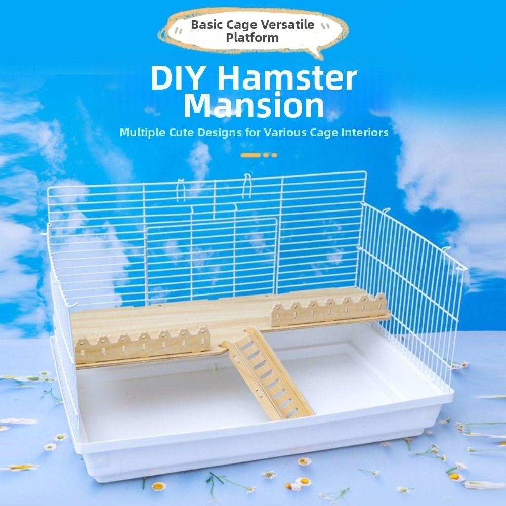 Holz Hamster Plattform Anti-Biss Hamster Nest Leiter Kleintier Treppe Spielzeug Meerschweinchen