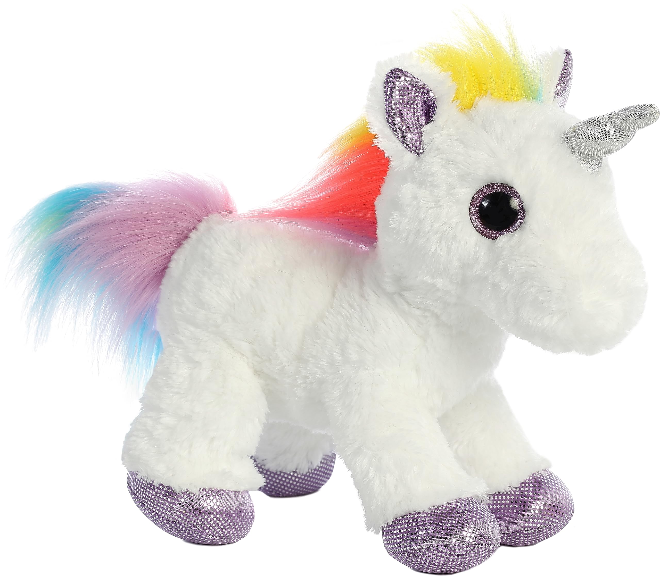 

Aurora World Flopsie Plush Toy Rainbow 30cm (Rainbow Unicorn) - Animal, Unicorn,