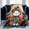 1pc. Hello Kitty Floral Print Blanket - Home, Office, Outdoor Giftz0411223