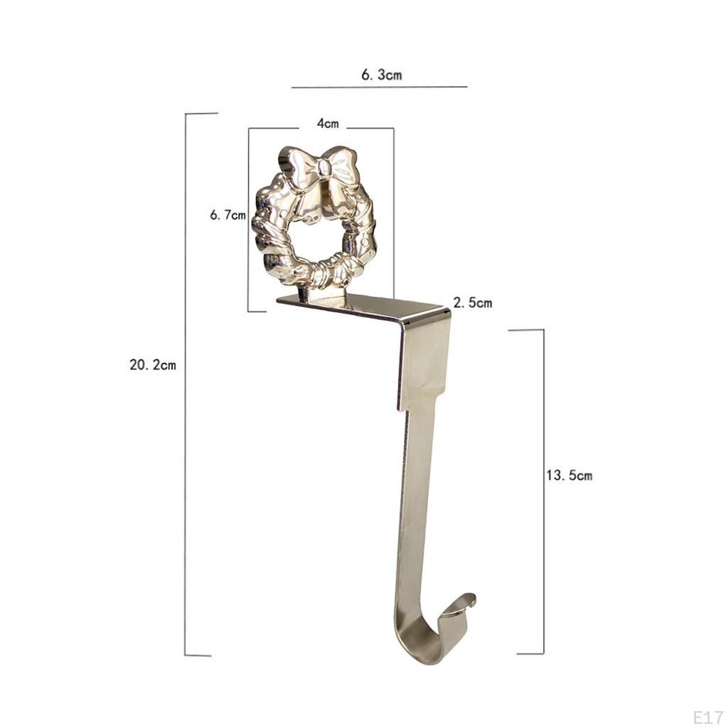 Stocking Hook for Bookshelf, Christmas Decoration Accessory