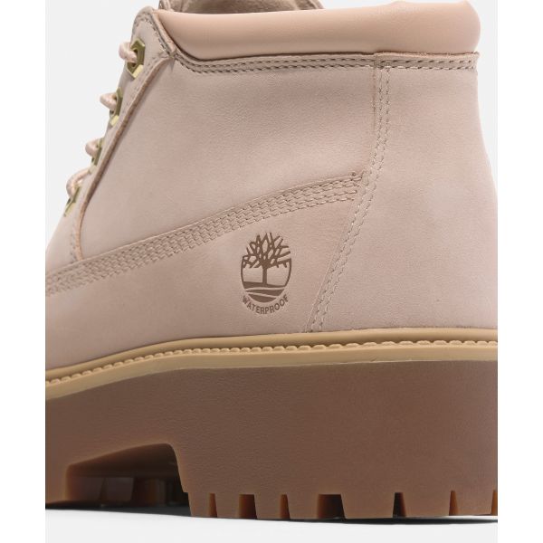 Timberland Stone Street Bequeme Kurze Stiefel Damenstiefel Beige A2HA9EN7