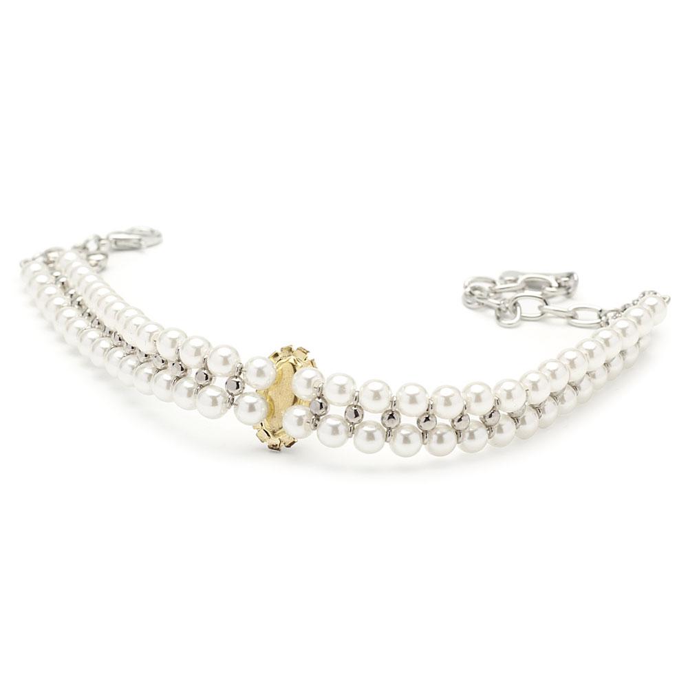 Artificial Diamond Dog Collar Pearl Rhinestone Cat Pet Collars For Small Dogs Necklace