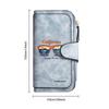 California Surfing Printed Long Wallet Fashion Casual Card Holder Portable Slim Purse for Daily Use