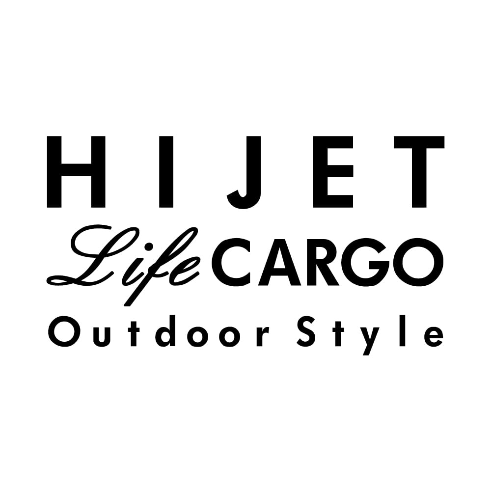 

[KAIMIRU STORE] Daihatsu Hijet Cargo HIJET CARGO Light Van Mini Car Emblem Cut Letter Sticker (k_888 Black Hijet c) чёрный