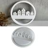 Personalized House Crafts Mold Detailed Circle House Sculptures Crafting Moulds