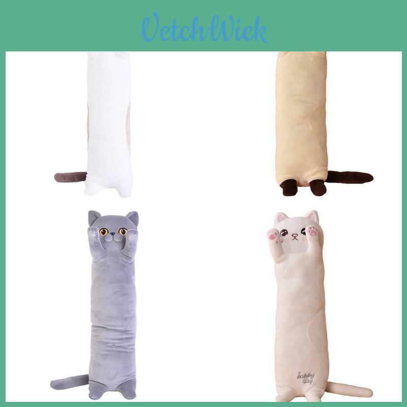 Soft And Cuddly Coconut Cat Plush Pillow For Girls' Bed