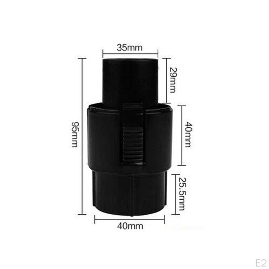 1 Piece Vacuum Cleaner Brush Nozzle Hose Connector Adapter 35mm/40mm Black