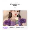 Girls Princess Dress Purple Formal Gown Wedding Birthday Party Piano Performance